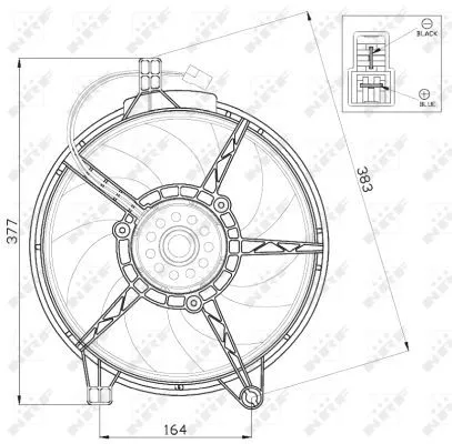 NRF Fan, engine cooling (47445)