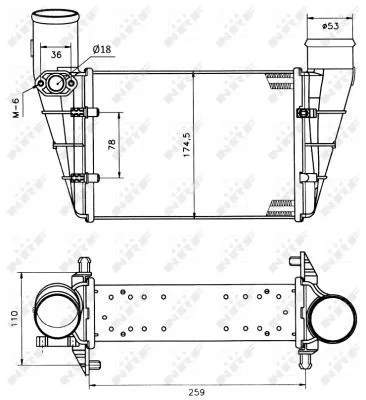 NRF Charge Air Cooler (30127A)