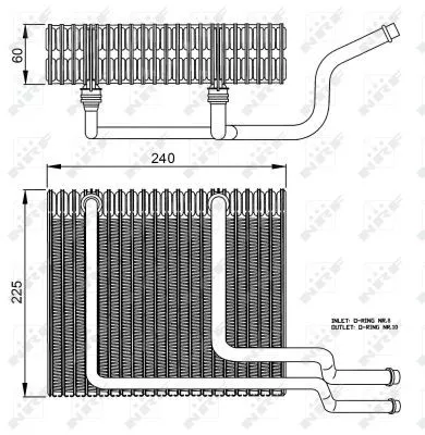 NRF Evaporator, air conditioning (36151)