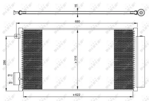 NRF Condenser, air conditioning (350061)