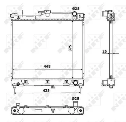NRF Radiator, engine cooling (53930)
