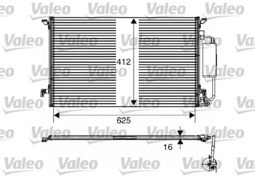 VALEO Condenser, air conditioning (817711)