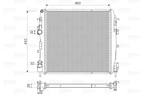 VALEO Radiator, engine cooling (734922)