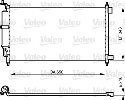 VALEO Condenser, air conditioning (814221)