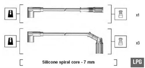 MAGNETI MARELLI Ignition Cable Kit (941095940632)