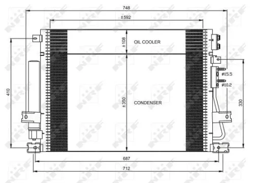 NRF Condenser, air conditioning (35966)