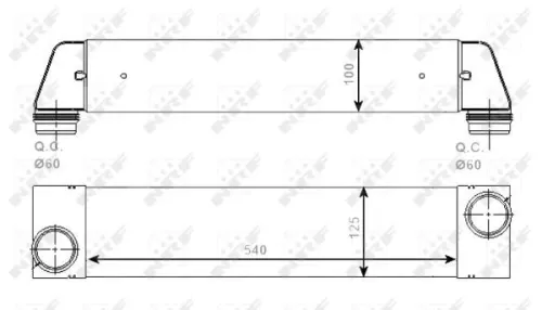 NRF Charge Air Cooler (30528)