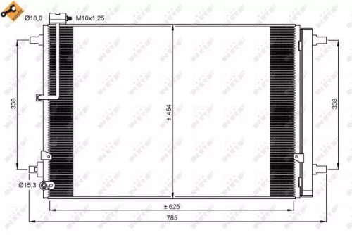 NRF Condenser, air conditioning (350059)