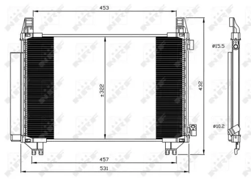 NRF Condenser, air conditioning (350062)