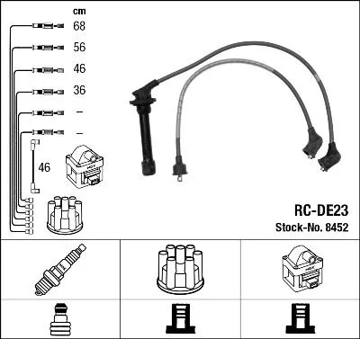 NGK Ignition Cable Kit (8452)