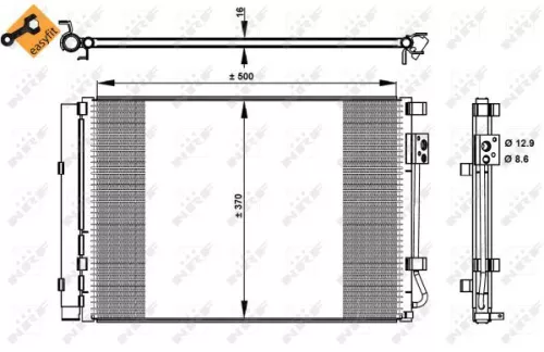 NRF Condenser, air conditioning (35997)