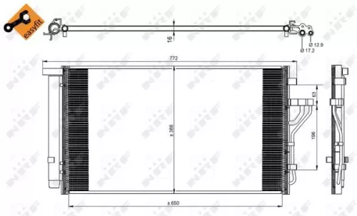 NRF Condenser, air conditioning (35998)