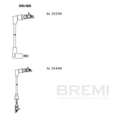 BREMI Ignition Cable Kit (300/426)