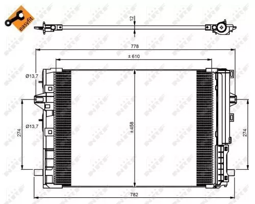 NRF Condenser, air conditioning (350081)