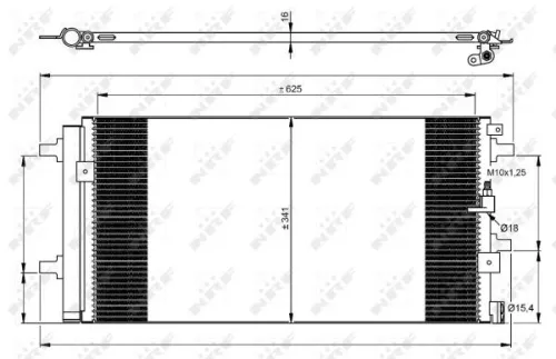 NRF Condenser, air conditioning (350060)