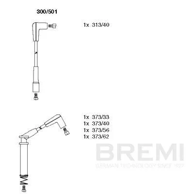 BREMI Ignition Cable Kit (300/501)