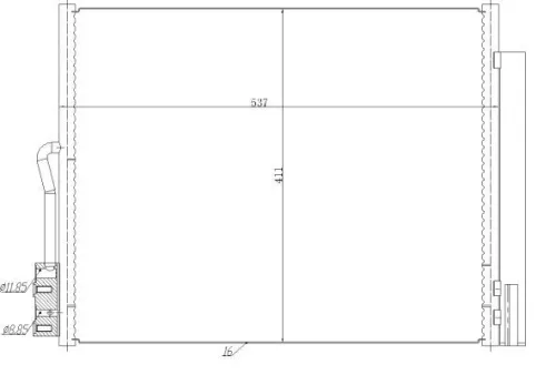 NRF Condenser, air conditioning (350478)