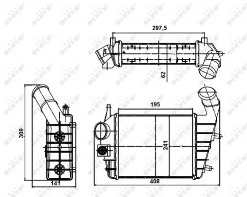 NRF Charge Air Cooler (30123A)