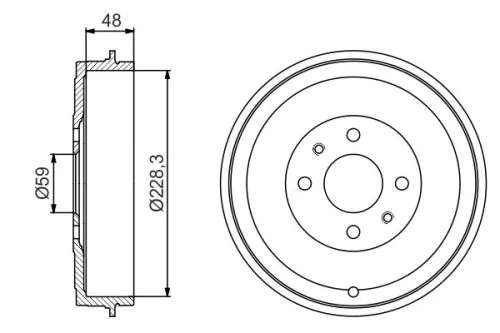 BOSCH Brake Drum (0 986 477 212)