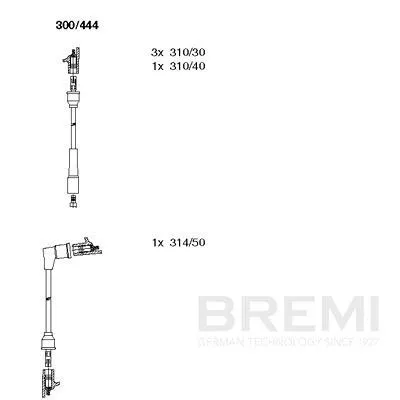 BREMI Ignition Cable Kit (300/444)