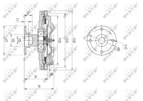 NRF Clutch, radiator fan (49576)