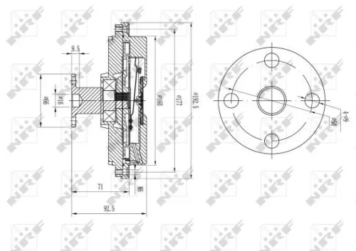 NRF Clutch, radiator fan (49634)