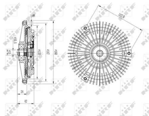 NRF Clutch, radiator fan (49617)