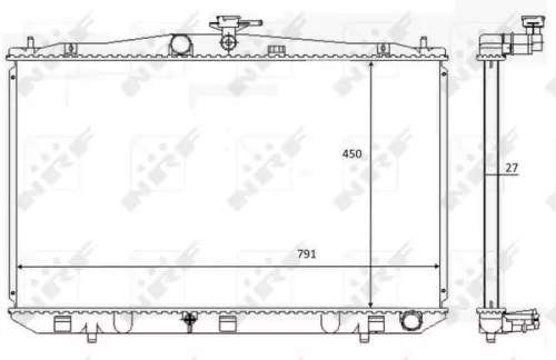 NRF Radiator, engine cooling (59081)