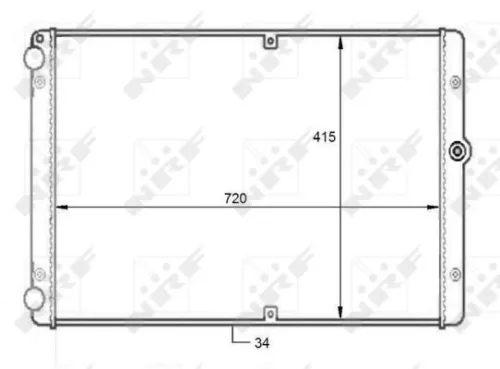 NRF Radiator, engine cooling (59088)
