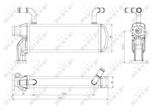 NRF Cooler, exhaust gas recirculation (48218)