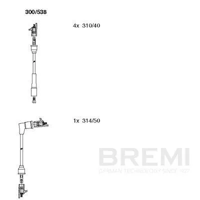 BREMI Ignition Cable Kit (300/538)
