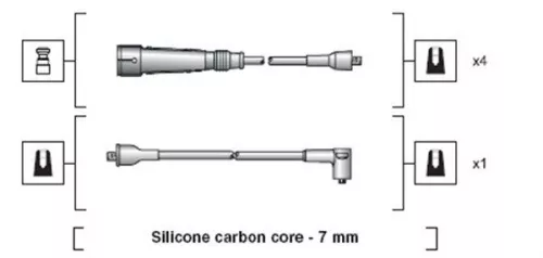 MAGNETI MARELLI Ignition Cable Kit (941318111112)
