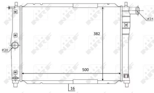 NRF Radiator, engine cooling (59122)