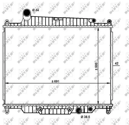 NRF Radiator, engine cooling (59096)