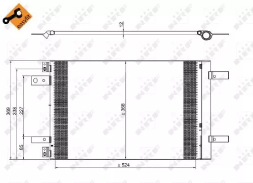 NRF Condenser, air conditioning (350323)
