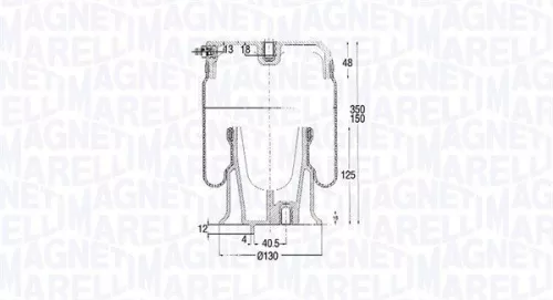 MAGNETI MARELLI Bellow, air suspension (030607020185)