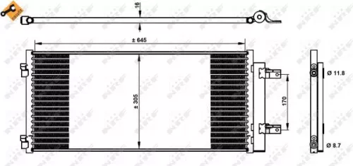 NRF Condenser, air conditioning (350338)