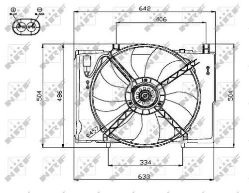 NRF Fan, engine cooling (47741)