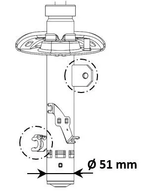 KYB Shock Absorber (3338005)