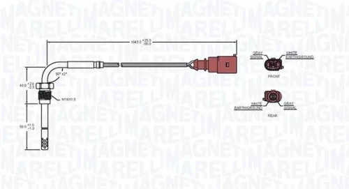 MAGNETI MARELLI Sensor, exhaust gas temperature (172000165010)