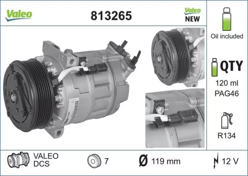 VALEO Compressor, air conditioning (813265)