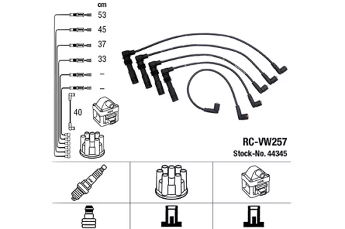 NGK Ignition Cable Kit (44345)