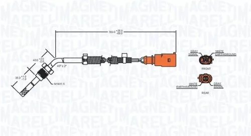 MAGNETI MARELLI Sensor, exhaust gas temperature (172000217010)