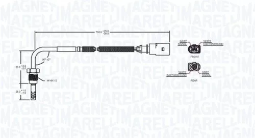 MAGNETI MARELLI Sensor, exhaust gas temperature (172000247010)