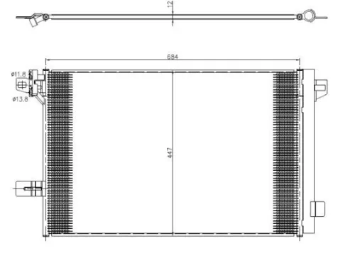 NRF Condenser, air conditioning (350369)