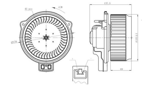 NRF Interior Blower (34267)
