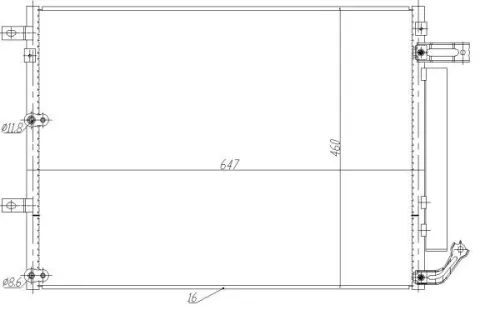 NRF Condenser, air conditioning (350485)