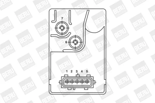 BorgWarner (BERU) Relay, glow plug system (GR034)