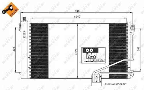 NRF Condenser, air conditioning (350219)