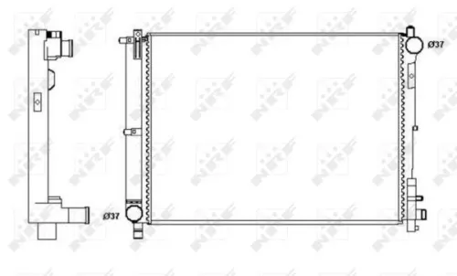 NRF Radiator, engine cooling (58263A)